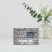 Gepersonaliseerde "brick Housing" (UK/Euro) Visitekaartje (Staand voorkant)