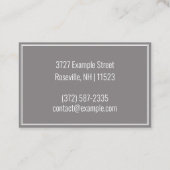 Gepersonaliseerde "brick Housing" (UK/Euro) Visitekaartje (Achterkant)