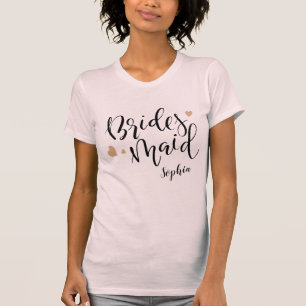 Gepersonaliseerde Bridal Party Bridesmaid shirten T-shirt