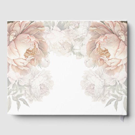 Gepersonaliseerde Bridal Tea Party bloemen Gastenboek (Achterkant)