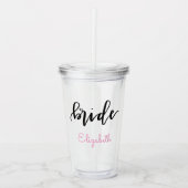 Gepersonaliseerde bride acryltumbler acryl drinkbeker (Voorkant)