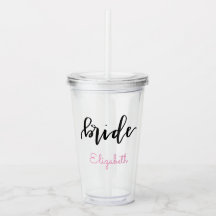 Gepersonaliseerde bride acryltumbler