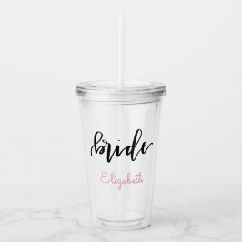 Gepersonaliseerde bride acryltumbler acryl drinkbeker