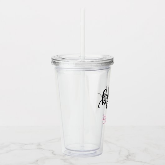 Gepersonaliseerde bride acryltumbler acryl drinkbeker (Rechts)
