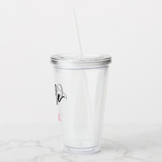 Gepersonaliseerde bride acryltumbler acryl drinkbeker (Links)