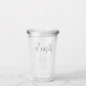Gepersonaliseerde bride acryltumbler acryl drinkbeker (Achterkant)
