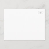 Gepersonaliseerde bride- en aarderepetitie uitnodiging briefkaart (Achterkant)