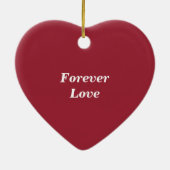 Gepersonaliseerde Bride en Groom met Datum Keramisch Ornament (Achterkant)