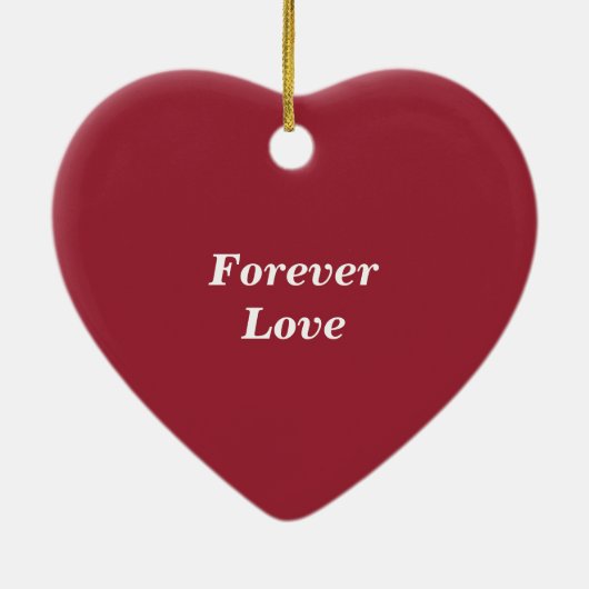 Gepersonaliseerde Bride en Groom met Datum Keramisch Ornament (Achterkant)