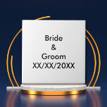 Gepersonaliseerde Bride en Groom met Datum Tegeltje<br><div class="desc">Gepersonaliseerde bruid en bruidegom met Date keramische tegel. Personaliseer deze sjabloon met uw foto en tekst. Bewerk het om meer wijzigingen aan te brengen.</div>