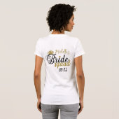 Gepersonaliseerde bride Squad/Godmoeder van de bri T-shirt (Achterkant volledig)