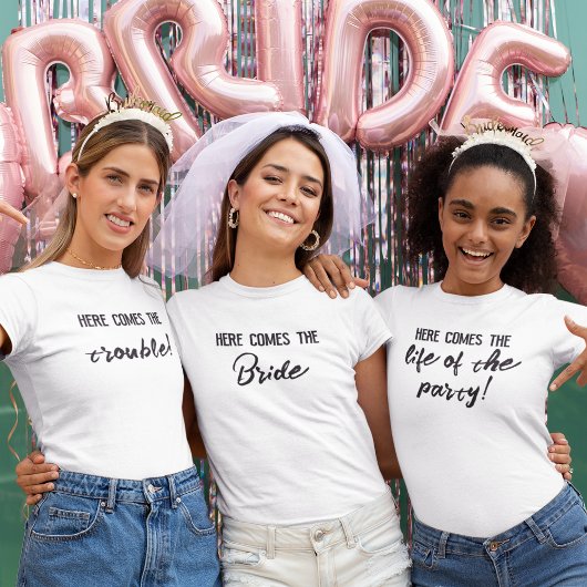 Gepersonaliseerde Bridesmaid Bachelorette Party Gr T-shirt