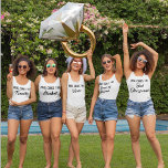 Gepersonaliseerde Bridesmaid Bachelorette Party Gr Tanktop<br><div class="desc">Op zoek naar de perfecte bridesmaïde tanktop? Kijk niet verder dan deze coole meisjestanks. Deze tanks zijn perfect voor een vrijgezellenfeest of voor je aanstaande bruiloft... ze zullen zeker een glimlach op het gezicht van elke bruid maken. Ze zien er niet alleen geweldig uit, maar ze zijn ook supercomfortabel en...</div>