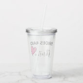 Gepersonaliseerde Bridesmaid Cup Acryl Drinkbeker (Achterkant)