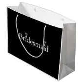 Gepersonaliseerde Bridesmaid Ring Groot Cadeauzakje (Achterkant Gekanteld)