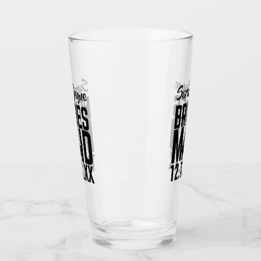 Gepersonaliseerde bridesmaid Wedding Glass Tumbler (Links)