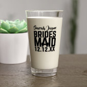 Gepersonaliseerde bridesmaid Wedding Glass Tumbler