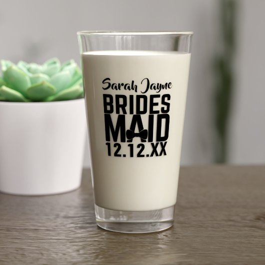 Gepersonaliseerde bridesmaid Wedding Glass Tumbler
