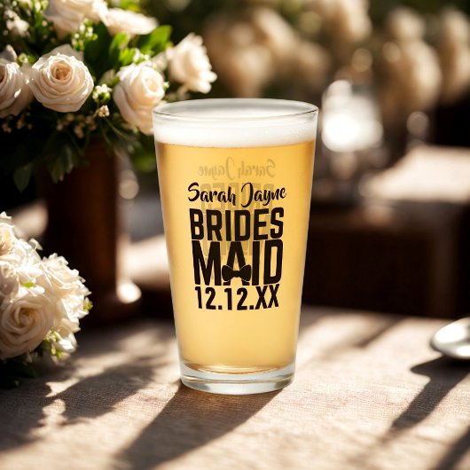 Gepersonaliseerde bridesmaid Wedding Glass Tumbler