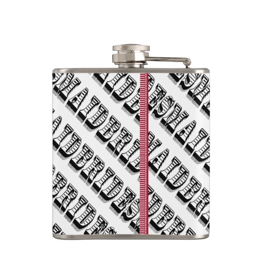 Gepersonaliseerde bridesmaïdale kolf heupfles (Achterkant)