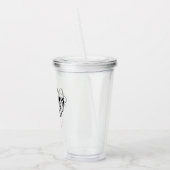 Gepersonaliseerde bridesmaïde acryltumbler acryl drinkbeker (Links)