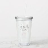 Gepersonaliseerde bridesmaïde acryltumbler acryl drinkbeker (Achterkant)