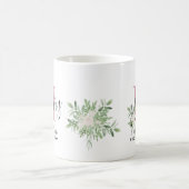 Gepersonaliseerde Bridesmaïden Roze Initiaal Naam  Koffiemok (Center)