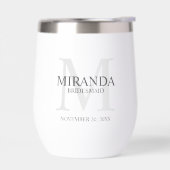 Gepersonaliseerde bridesmaïd's monogram en naam (Links)