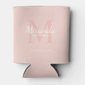 Gepersonaliseerde bridesmaïd's monogram en naam blikjeskoeler (Voorkant)
