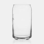 Gepersonaliseerde bridesmaïd's monogram en naam blikvorm glas (Links)