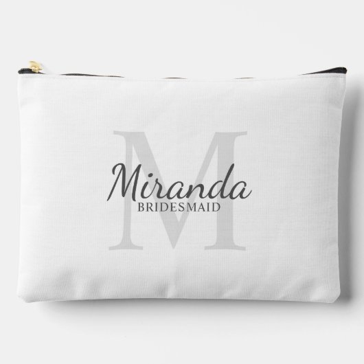 Gepersonaliseerde bridesmaïd's monogram en naam etui (Voorkant)