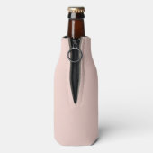 Gepersonaliseerde bridesmaïd's monogram en naam flesjeskoeler (Fles Achterkant)
