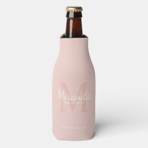 Gepersonaliseerde bridesmaïd's monogram en naam flesjeskoeler