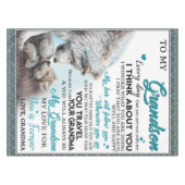 Gepersonaliseerde brief aan mijn kleinzoon tafelkleed (Voorkant (Horizontaal))