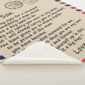 Gepersonaliseerde brief aan mijn zoon van mama sherpa deken (3/4)