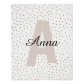 Gepersonaliseerde brief Aangepaste naam Monogram Perfect Poster (Voorkant)
