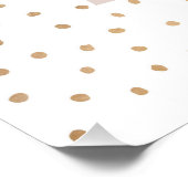 Gepersonaliseerde brief Aangepaste naam Monogram Perfect Poster (Hoek)