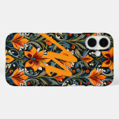 Gepersonaliseerde brief over bloem ontwerp Case-Mate iPhone case (Achterkant (horizontaal))