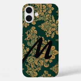 Gepersonaliseerde brief over groene bloemen iPhone iPhone 16 Plus Hoesje