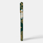 Gepersonaliseerde brief over groene bloemen iPhone Case-Mate iPhone Case (Achterkant / Links)