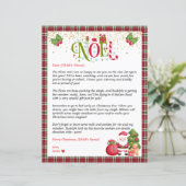 Gepersonaliseerde brief van de Kerstman voor Kids  (Staand voorkant)