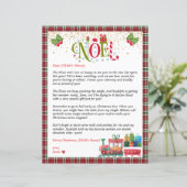 Gepersonaliseerde brief van de Kerstman voor Kids (Staand voorkant)