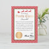 Gepersonaliseerde brief van Santa Christmas Print Kaart (Staand voorkant)