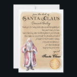 Gepersonaliseerde brief van Santa Christmas Print Kaart<br><div class="desc">Breng magie naar uw kerstvakantie met de magie van de Kerstman dit jaar met deze afdrukbare brief van de Kerstman. Deze brief van het bureau van Santa is volledig aanpasbaar om uw eigen te maken en kan direct worden gedownload. U kunt vanuit huis deze bewerkbare gepersonaliseerde brief van de Kerstman...</div>