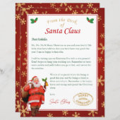 Gepersonaliseerde brief van Santa | Noordpoolpost (Voorkant / Achterkant)