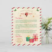 Gepersonaliseerde brief van Santa North Pole Mail (Staand voorkant)