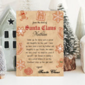 Gepersonaliseerde brief van Santa Printable Kaart