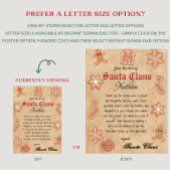 Gepersonaliseerde brief van Santa Printable Kaart