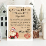 Gepersonaliseerde brief van Santa Printable Kaart<br><div class="desc">Breng magie naar uw kerstvakantie met de magie van de Kerstman dit jaar met deze afdrukbare brief van de Kerstman. Deze brief van het bureau van de Kerstman is volledig aanpasbaar om uw eigen te maken en kan een onmiddellijke download zijn als u kiest. U kunt vanuit huis deze bewerkbare...</div>