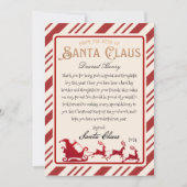 Gepersonaliseerde brief van Santa Printable Kaart (Voorkant)